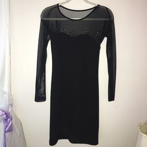 Black long sleeve dress